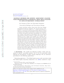 Bayesian methods for genetic association
