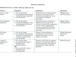 Theories of Emotion