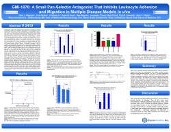 GMI-1070: A Small Pan-Selectin Antagonist That