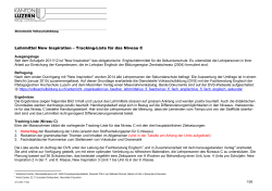 Lehrmitttel New Inspiration - Tracking