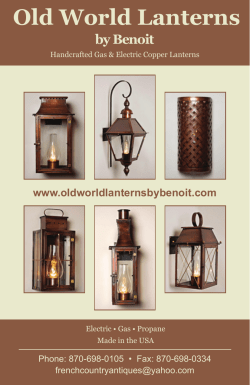 Old World Lanterns By Benoit