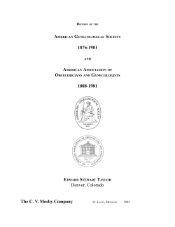 1876-1981 1888-1981 Denver, Colorado The C. V. Mosby Company