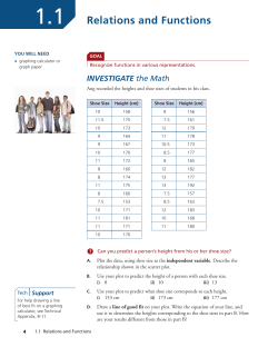 Relations and Functions