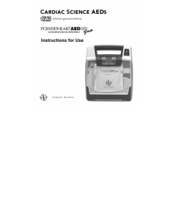 Instructions for Use - AED