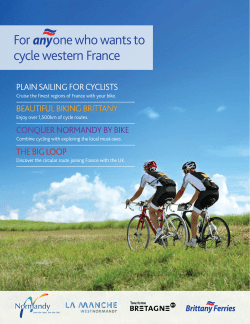 For one who wants to cycle western France