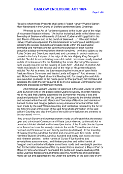 baslow enclosure act 1824