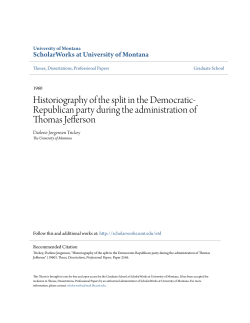 Historiography of the split in the Democratic