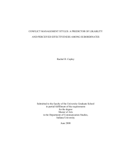 Rachel D. Copley - IUPUI ScholarWorks