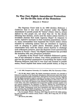 Eighth Amendment Protection for Do-or