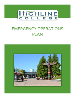 Emergency operations plan