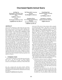 Clue-based Spatio-textual Query