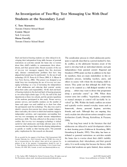 An Investigation of Two-Way Text Messaging Use