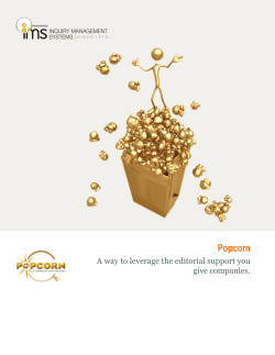 Popcorn Brochure - Inquiry Management Systems