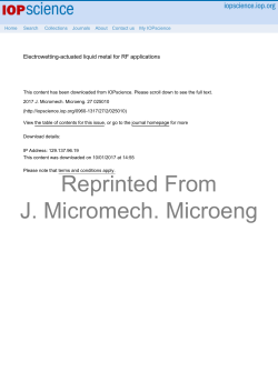 Electrowetting-actuated liquid metal for RF applications