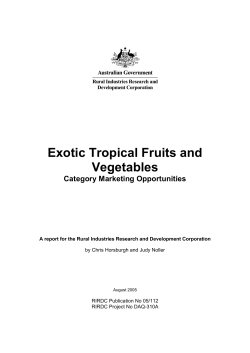 Exotic Tropical Fruits and Vegetables