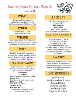 Save the Drama for Your Mama 5k run/walk