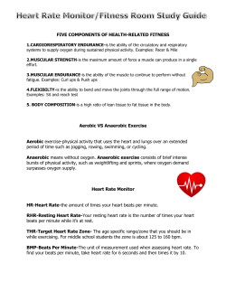 FIVE COMPONENTS OF HEALTH-RELATED FITNESS Aerobic VS