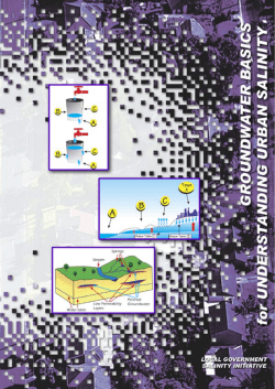 Groundwater Basics for Understanding Urban Salinity