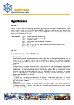 Hypothermia