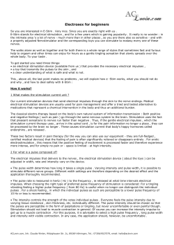 Electrosex for beginners