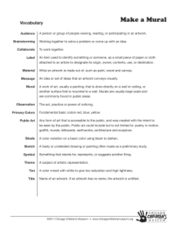 Make a Mural - Start with a Book