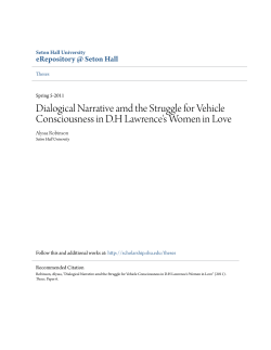 Dialogical Narrative amd the Struggle for Vehicle Consciousness in