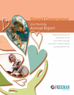 Shared Governance - Freeman Health System