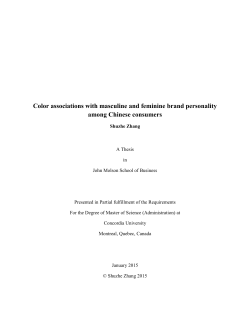 Color associations with masculine and feminine brand personality
