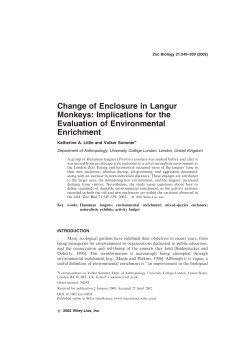 Change of enclosure in langur monkeys_ implications for the