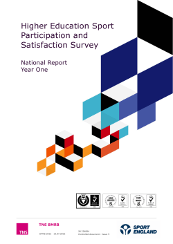 Higher Education Sport Participation and Satisfaction