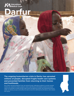 The ongoing humanitarian crisis in Darfur has uprooted millions of