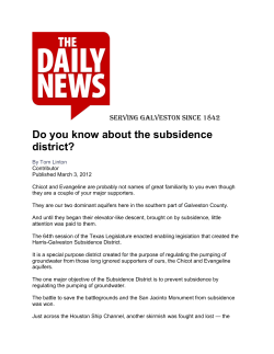 Do you know about the subsidence district?