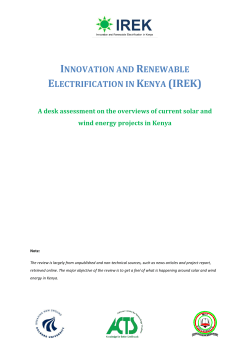 Solar and Wind Energy Projects Report