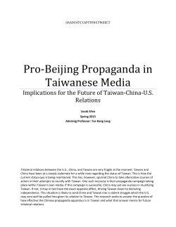 Pro-Beijing Propaganda in Taiwanese Media