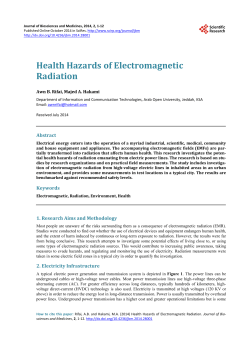 Health Hazards of Electromagnetic Radiation