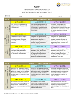 RST 6-12 - Florida Department Of Education