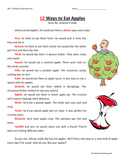 12 Ways to Eat Apples