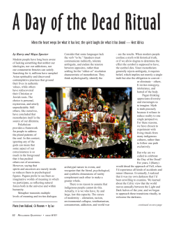 Day of the Dead ritual