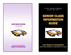 senior class information guide