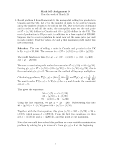 Solution - UBC Math