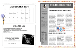 NOV 2016 THE HIGHLIGHTER - Western Beaver County School