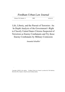 Life, Liberty, and the Pursuit of Terrorists