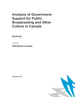 Analysis of Government Support for Public Broadcasting