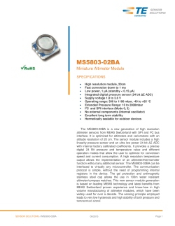 MS5803-02BA Miniature Altimeter Module