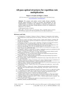All-pass optical structures for repetition rate multiplication