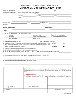Drainage Manual - Clark County Regional Flood Control District