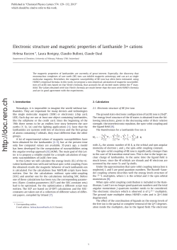 Electronic structure and magnetic properties of