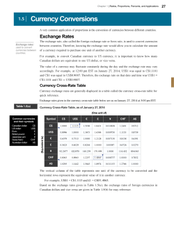 1.5 | Currency Conversions