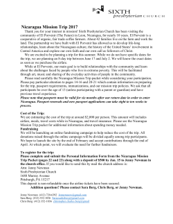 Nicaragua Mission Trip 2017
