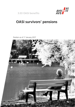 OASI survivors` pensions - Informationsstelle AHV/IV
